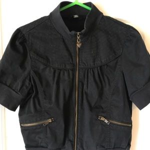 Short sleeve black jacket - Guess